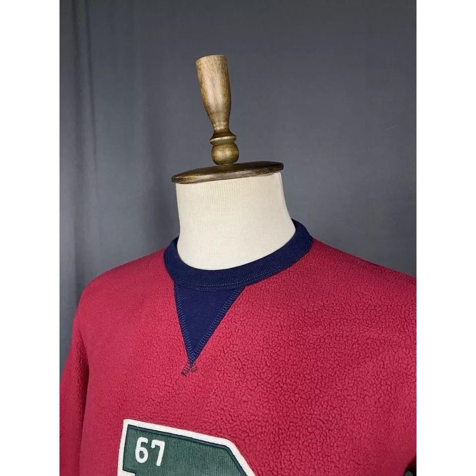 Polo Ralph Lauren Polo Ralph Lauren Big Logo Men's Red Crewneck Sweater Size S Size US S / EU 44-46 / 1 - 5 Thumbnail