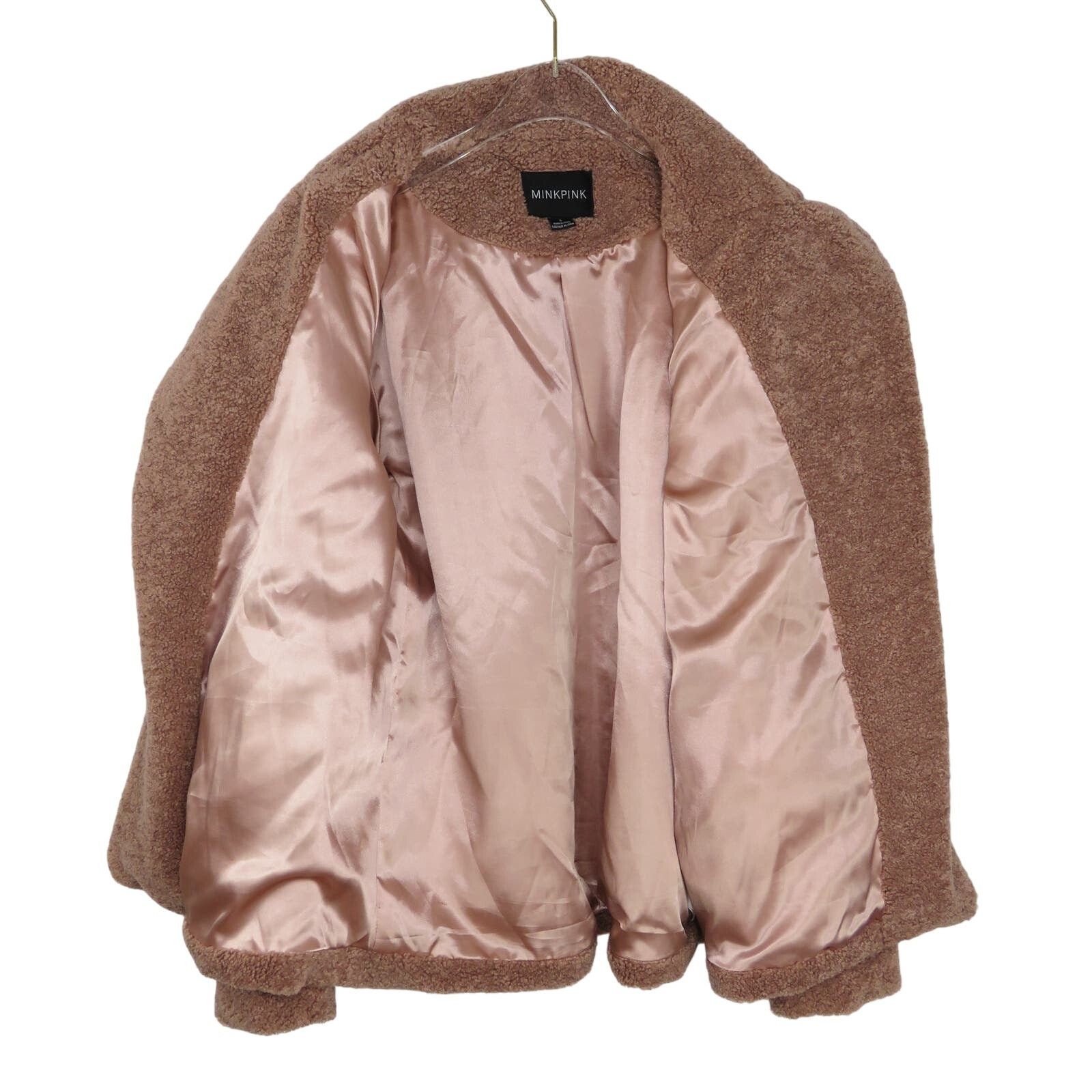 REVOLVE Revolve Mink Pink Dusty Rose Pink Sherpa Teddy Jacket Small Size S / US 4 / IT 40 - 3 Thumbnail