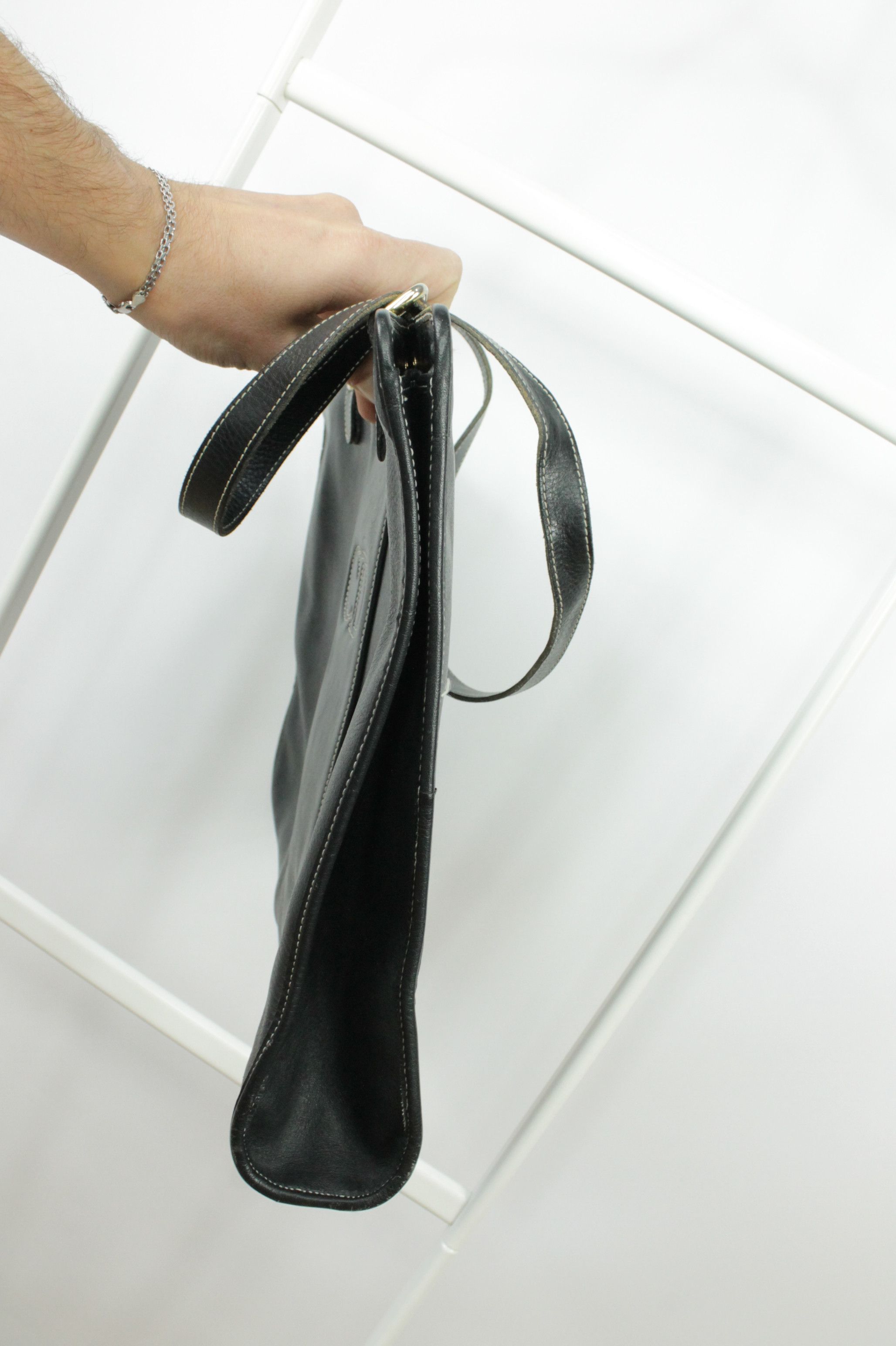 Christian Dior Monsieur Christian Dior Vintage Black Leather Shoulder Bag Size ONE SIZE - 17 Thumbnail