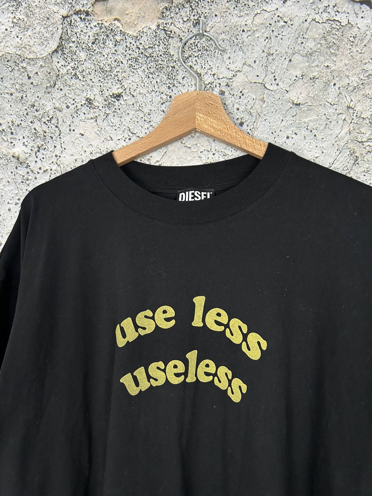 Diesel × Vintage Vintage Diesel Y2K Use Less Useless Graphic Tee Hype Skate Size US L / EU 52-54 / 3 - 2 Thumbnail