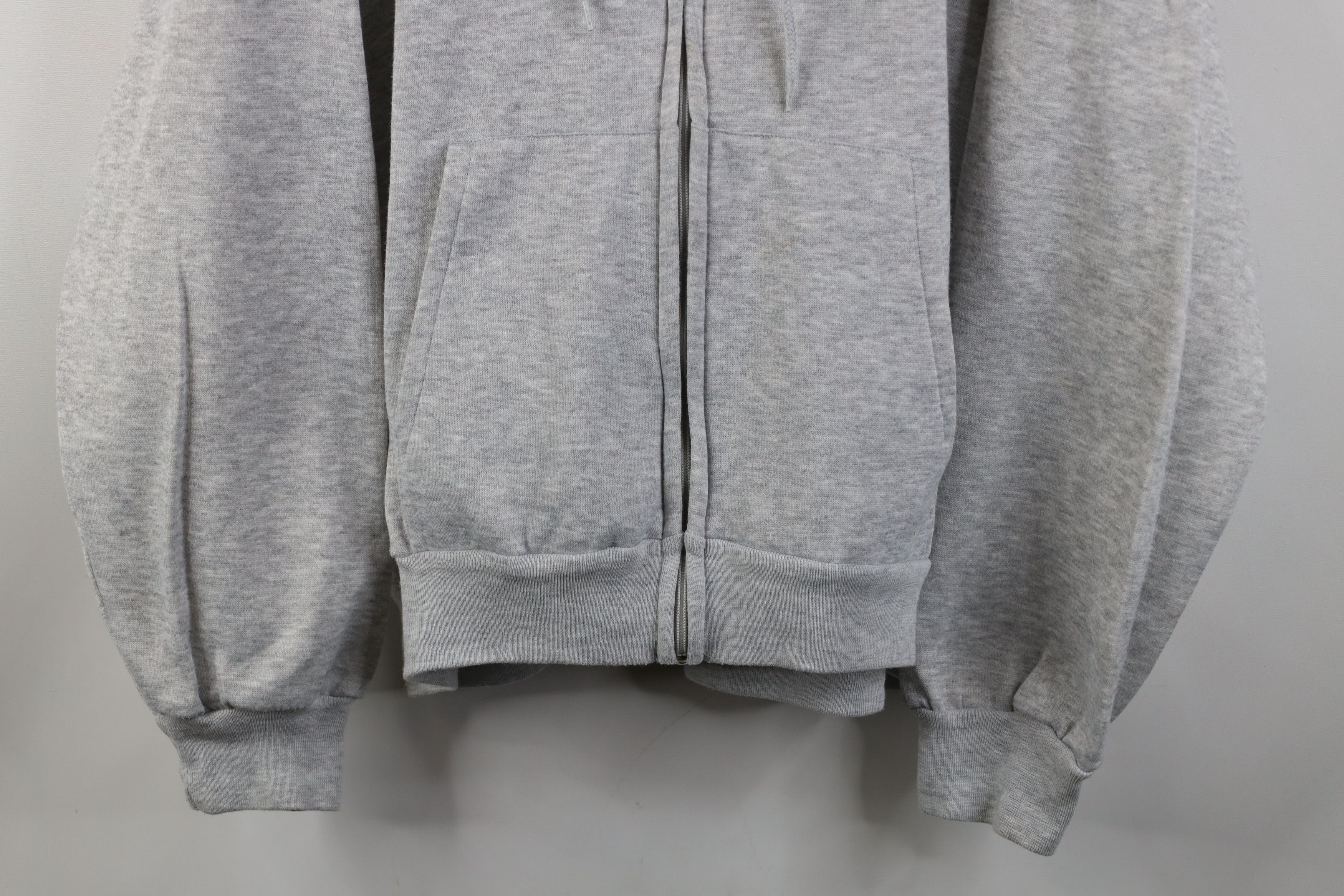Vintage Vintage 90s Streetwear Hoodie Sweatshirt Heather Gray Size US XL / EU 56 / 4 - 3 Thumbnail