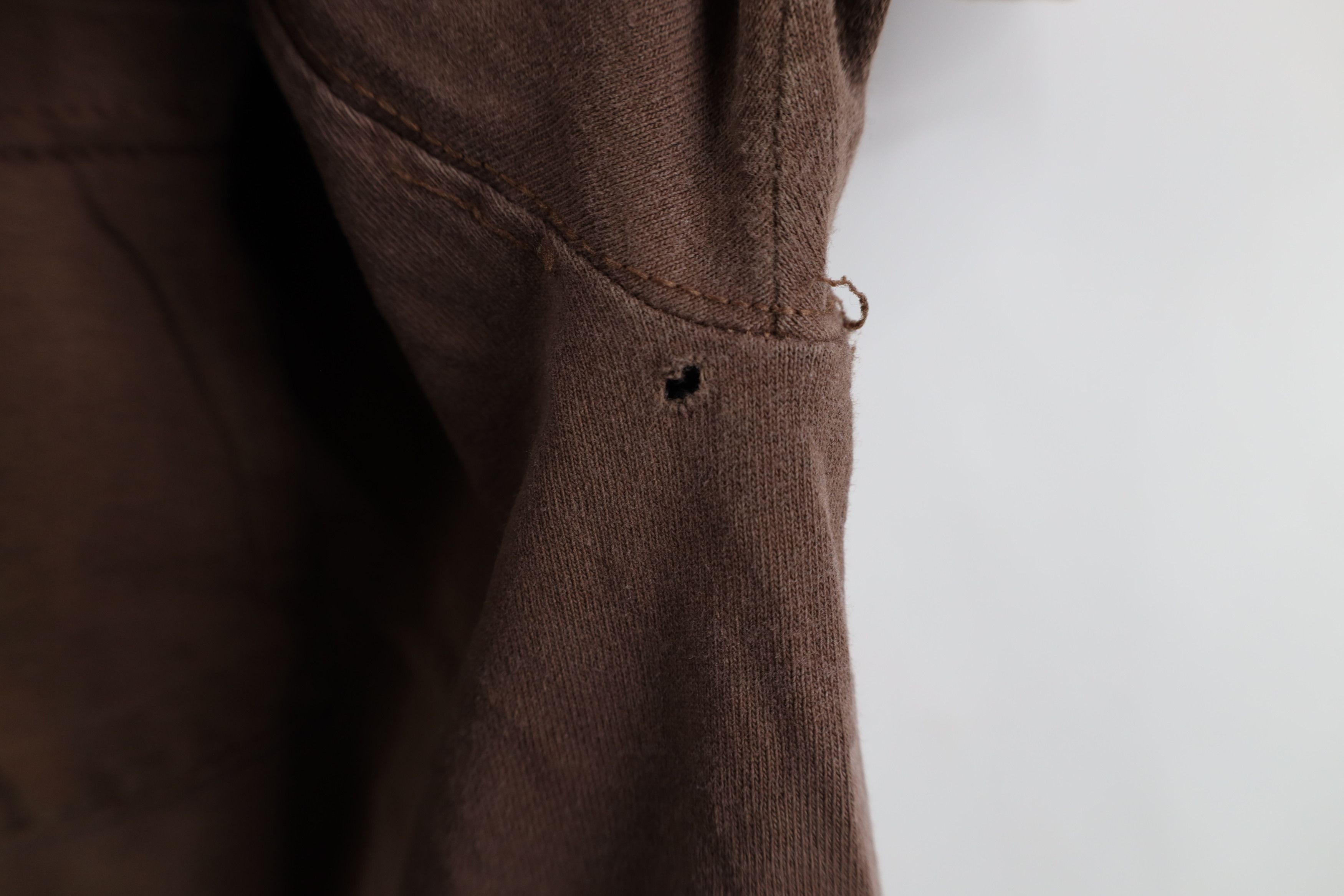 Vintage Vintage 90s Y2K Streetwear Blank Pocket T-Shirt Brown Cotton Size US L / EU 52-54 / 3 - 7 Thumbnail