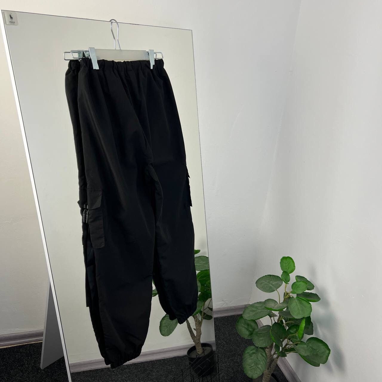Japanese Brand Japanese Baggy Cargo Parachute Y2k Style Black Multi Pocket Size 30" / US 8 / IT 44 - 2 Thumbnail