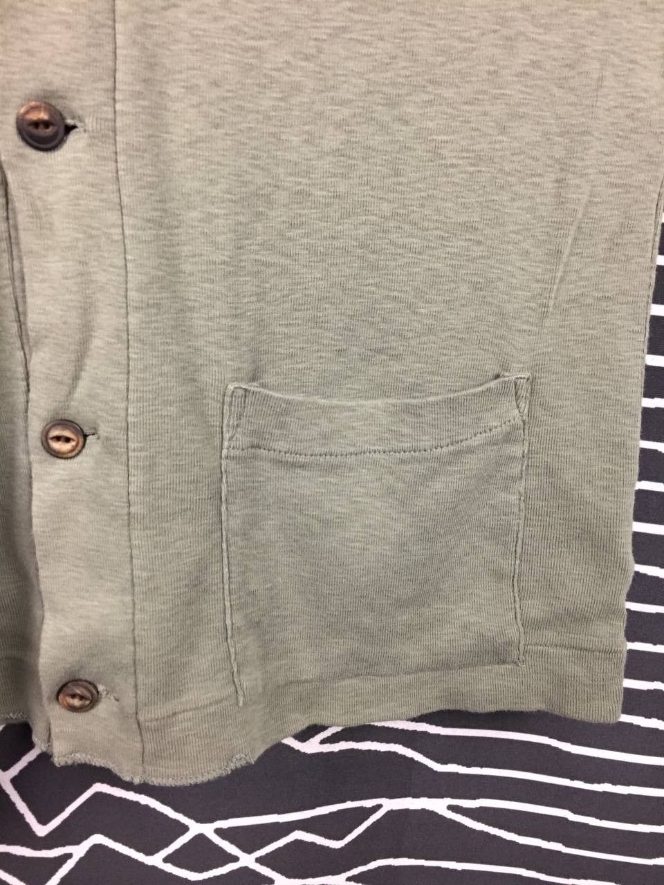 Polo Ralph Lauren Vtg Polo Ralph Lauren Olive Green Cotton V-Neck Cardigan Size US L / EU 52-54 / 3 - 4 Thumbnail