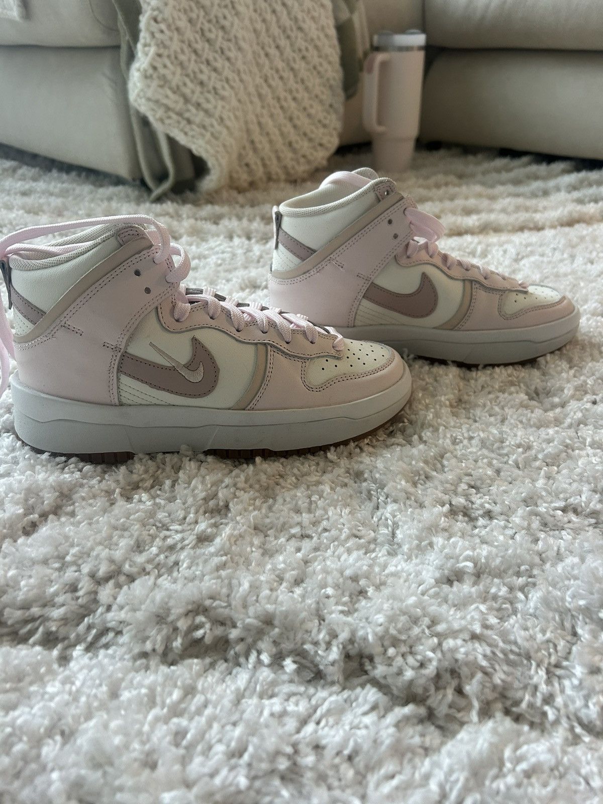 Nike Nike Dunk High Up-Soft Pink Size US 6 / IT 36 - 7 Thumbnail