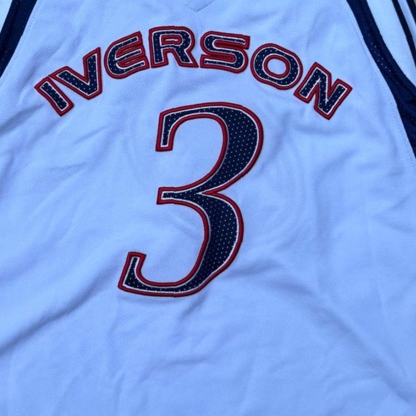 Reebok VINTAGE Reebok Limited Edition AI The Answer Allen Iverson Jersey M Hip Hop Y2K Shirt Adult Medium White Size US M / EU 48-50 / 2 - 6 Thumbnail