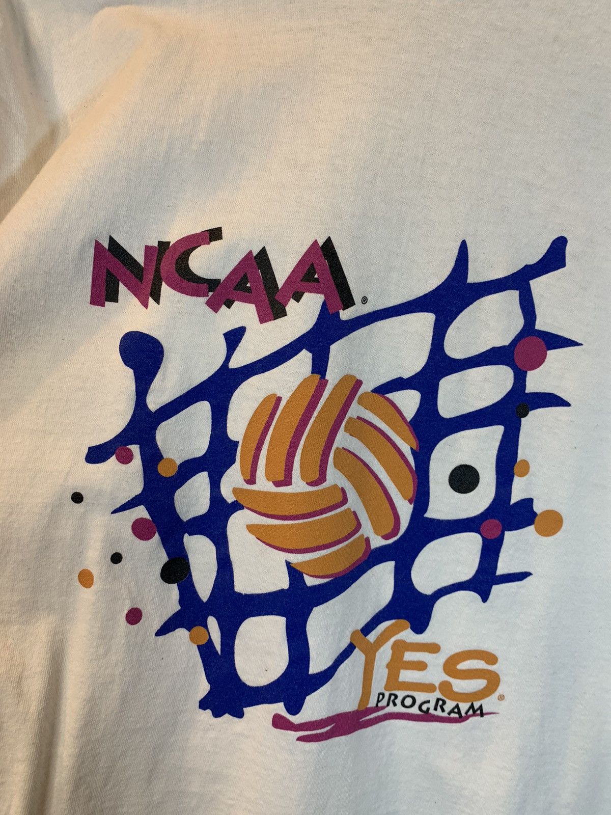 Gear for Sports × NCAA × Vintage *RARE* Vintage NCAA Volleyball YES College Program T-Shirt M Size US M / EU 48-50 / 2 - 2 Thumbnail