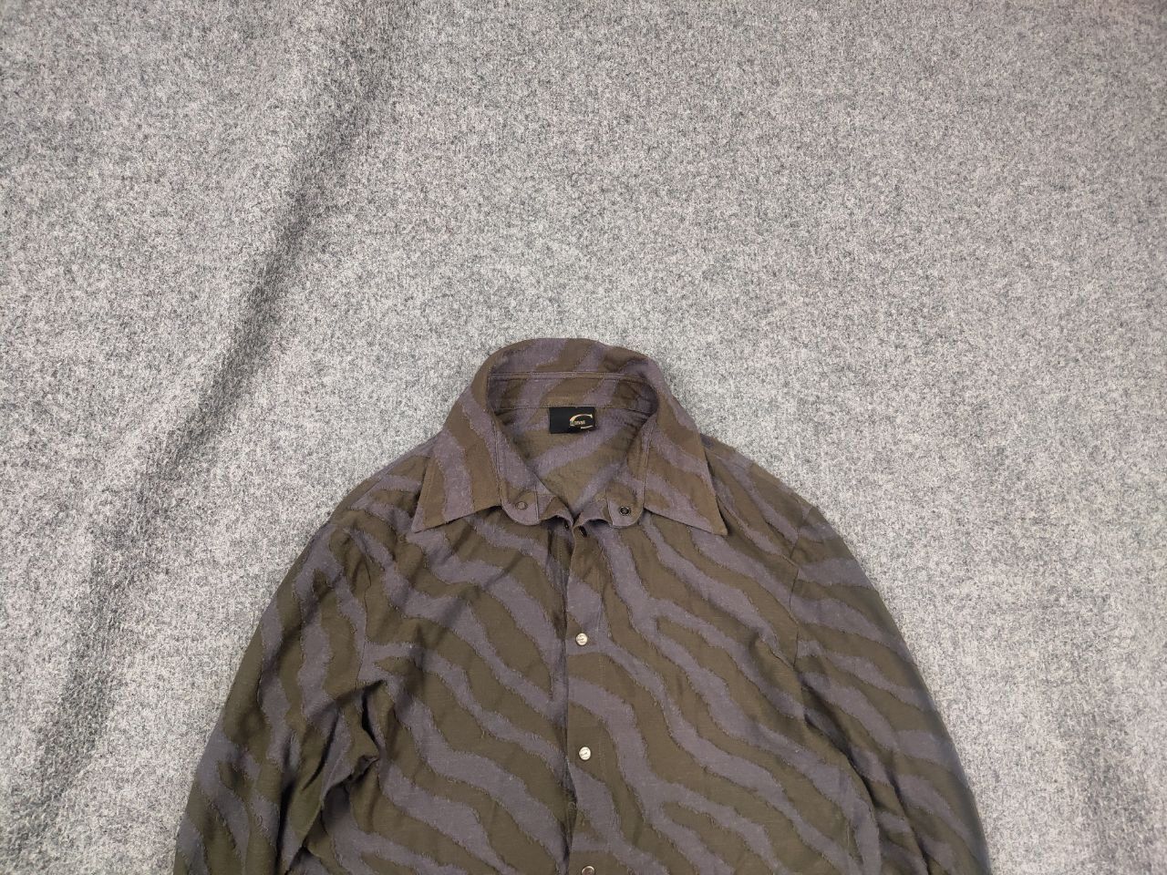 Roberto Cavalli Vintage Just Cavalli Design Textured zebra Long sleeve Shirt Size US M / EU 48-50 / 2 - 2 Thumbnail