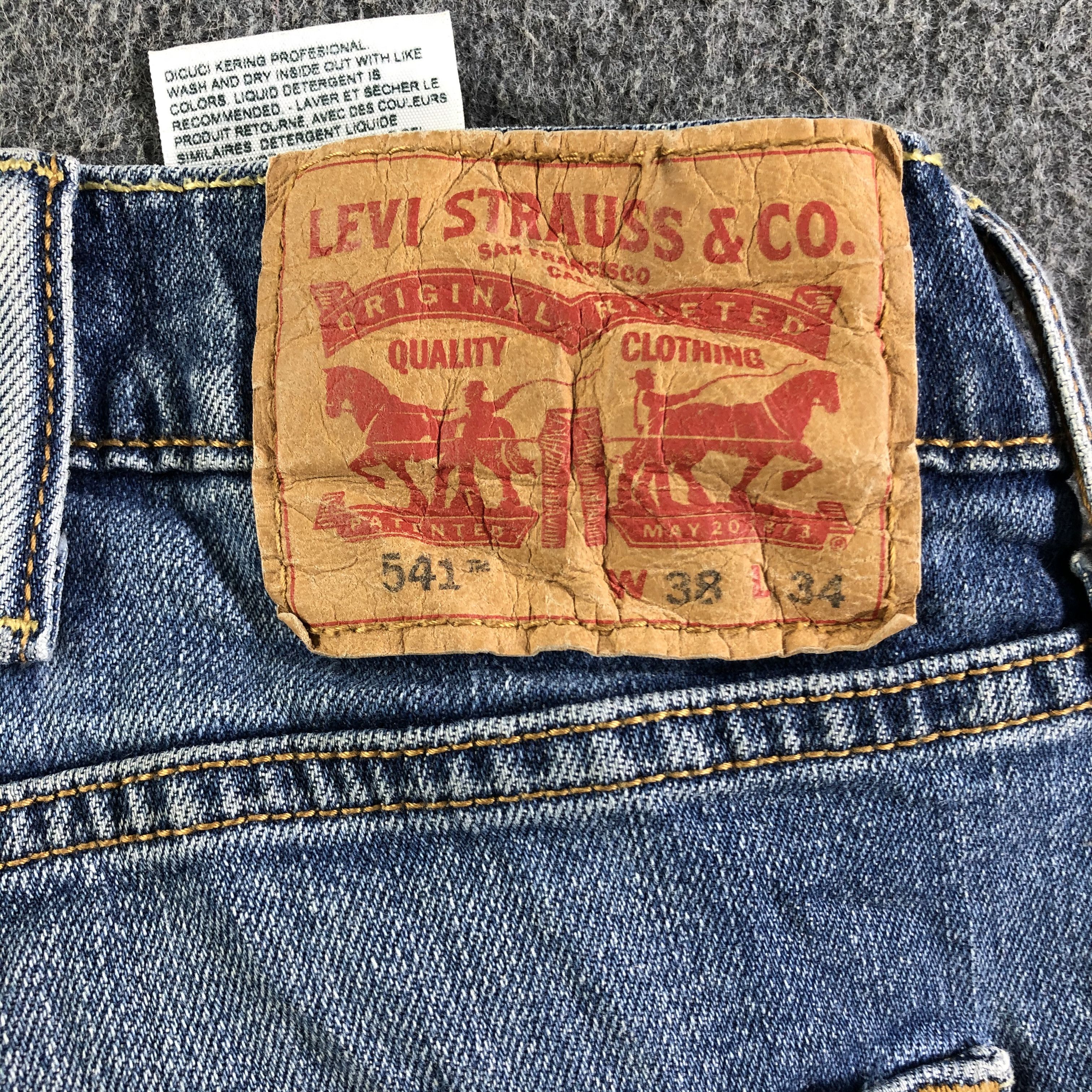 Levi's Vintage Blue Wash Levis 541 Jeans-J4203 Size US 39 - 5 Thumbnail