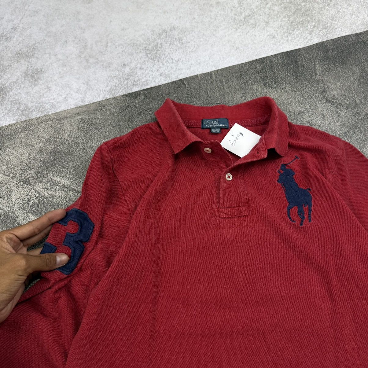 Polo Ralph Lauren POLO RALPH LAUREN red 2bar long poloshirt Size US S / EU 44-46 / 1 - 3 Thumbnail