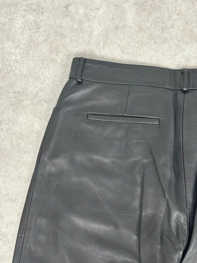 Gucci 2000s Gucci Black Minimalist Leather Slim Pants by Tom Ford Size US 30 / EU 46 - 8 Thumbnail