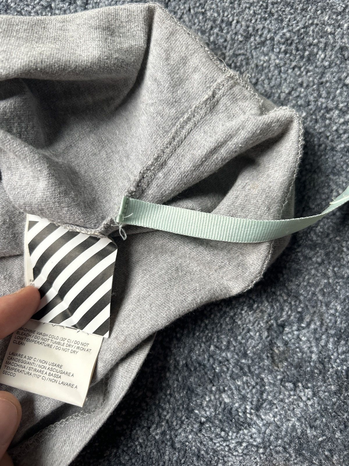 Off-White Off-White Blue Arrows T-Shirt Grey Size US M / EU 48-50 / 2 - 7 Thumbnail