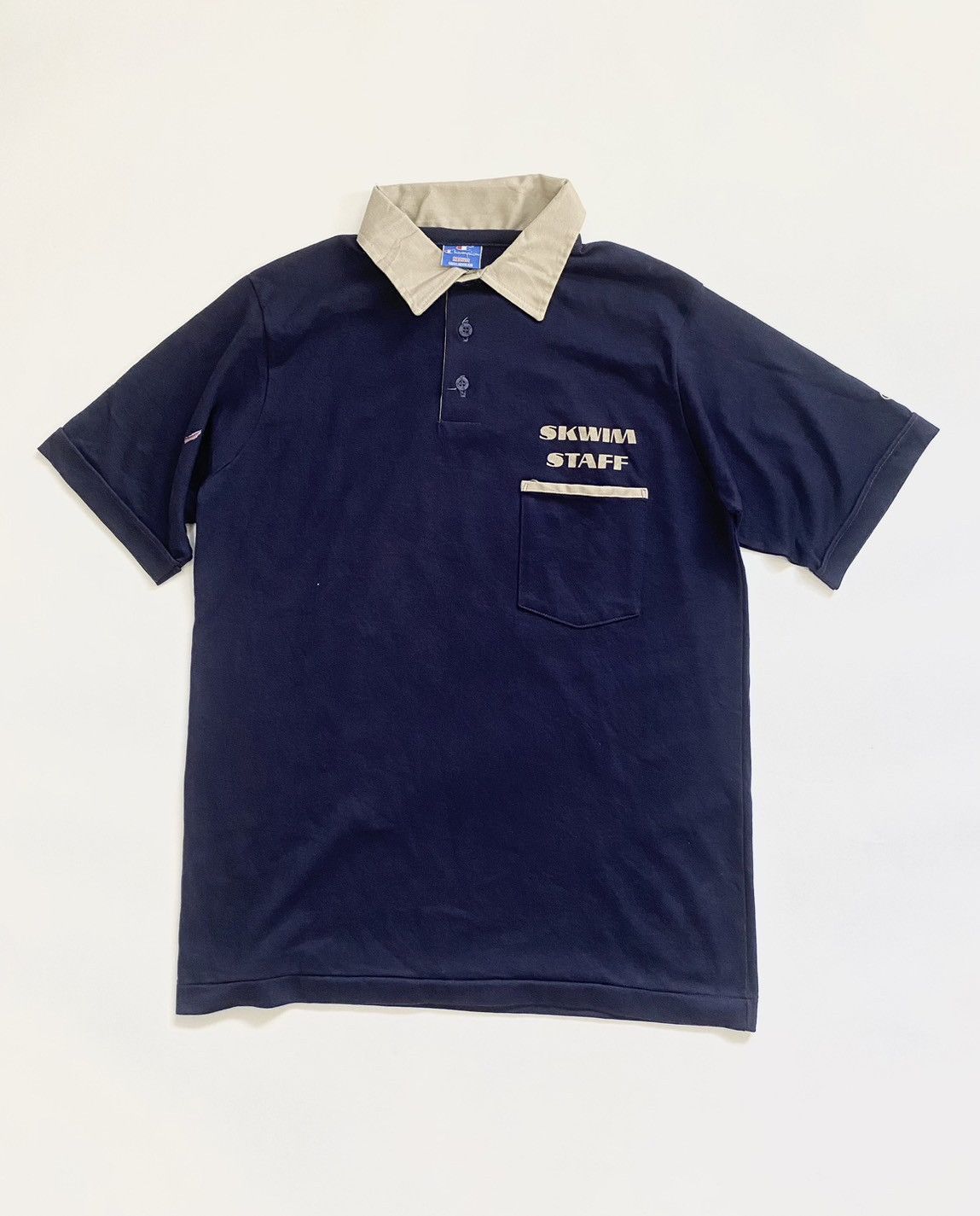 Champion × Vintage Vintage Champion Tag Skwim Staff Polo Tee Size US M / EU 48-50 / 2 - 1 Thumbnail