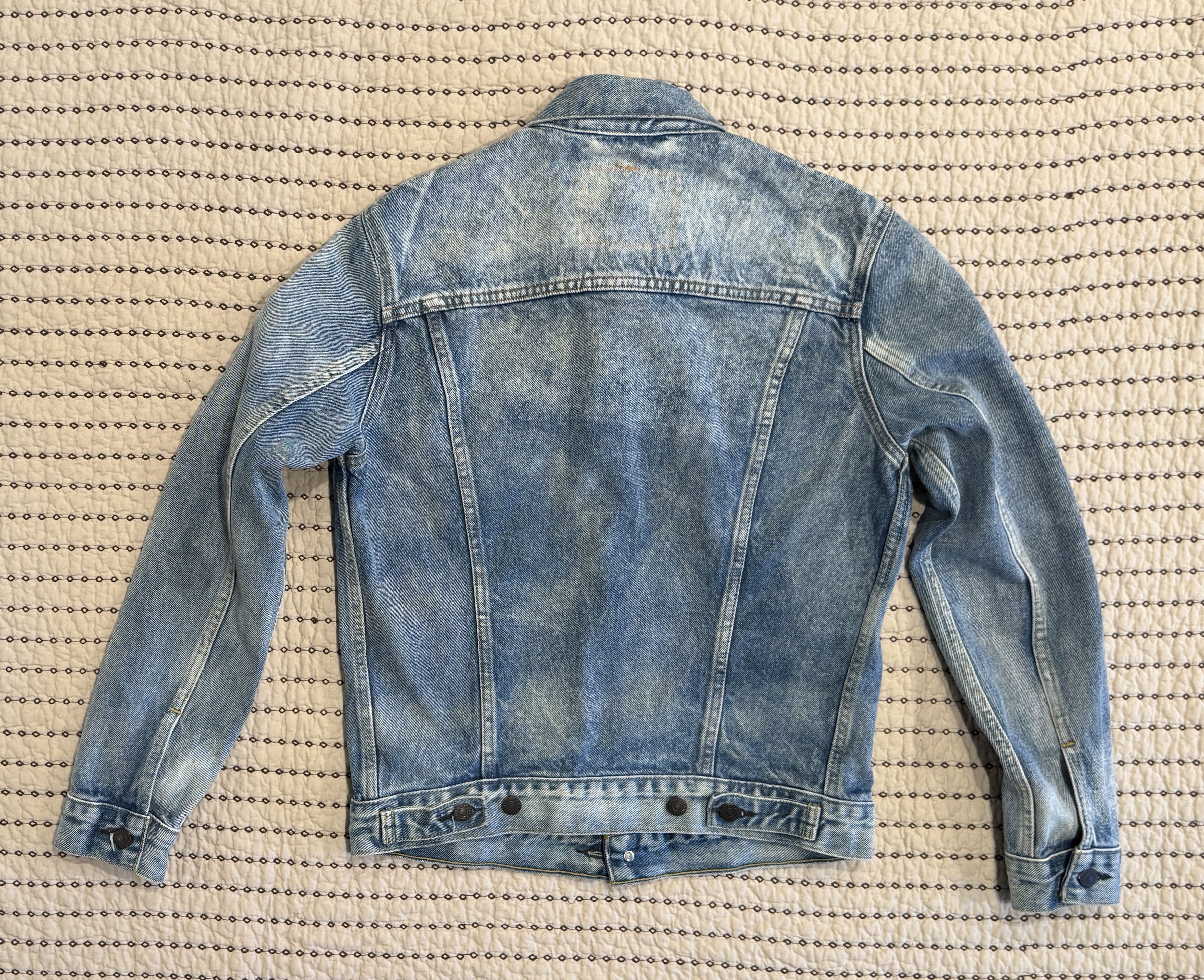 Levi's LEVI'S DISTRESSED ACID WASH DENIM JACKET SIZE SMALL Size US S / EU 44-46 / 1 - 2 Thumbnail