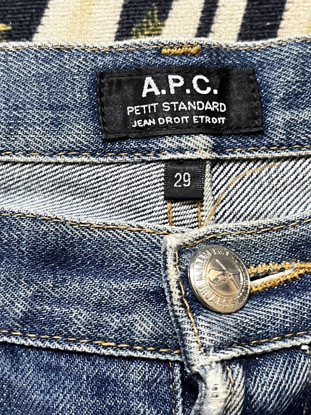 A.P.C. Vintage A.P.C Selvedge Faded Whiskers Denim Size US 31 - 10 Thumbnail