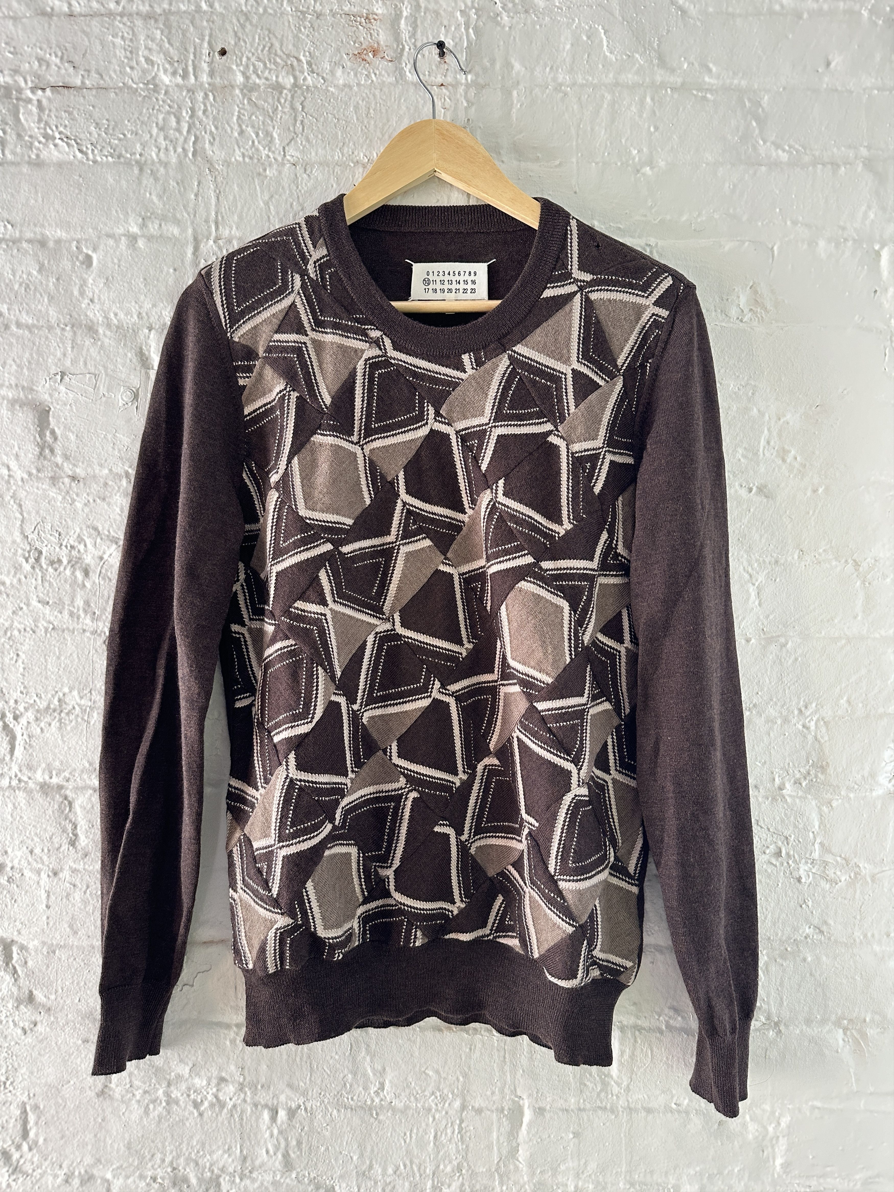 Maison Margiela Maison Margiela Patchwork Wool Sweater Size US XS / EU 42 / 0 - 1 Thumbnail