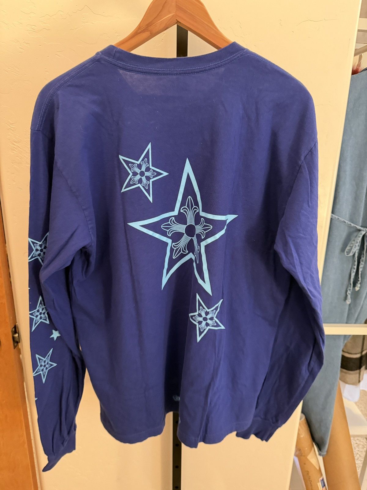 Chrome Hearts Chrome Hearts Blue Star Long Sleeve Size US XL / EU 56 / 4 - 2 Thumbnail