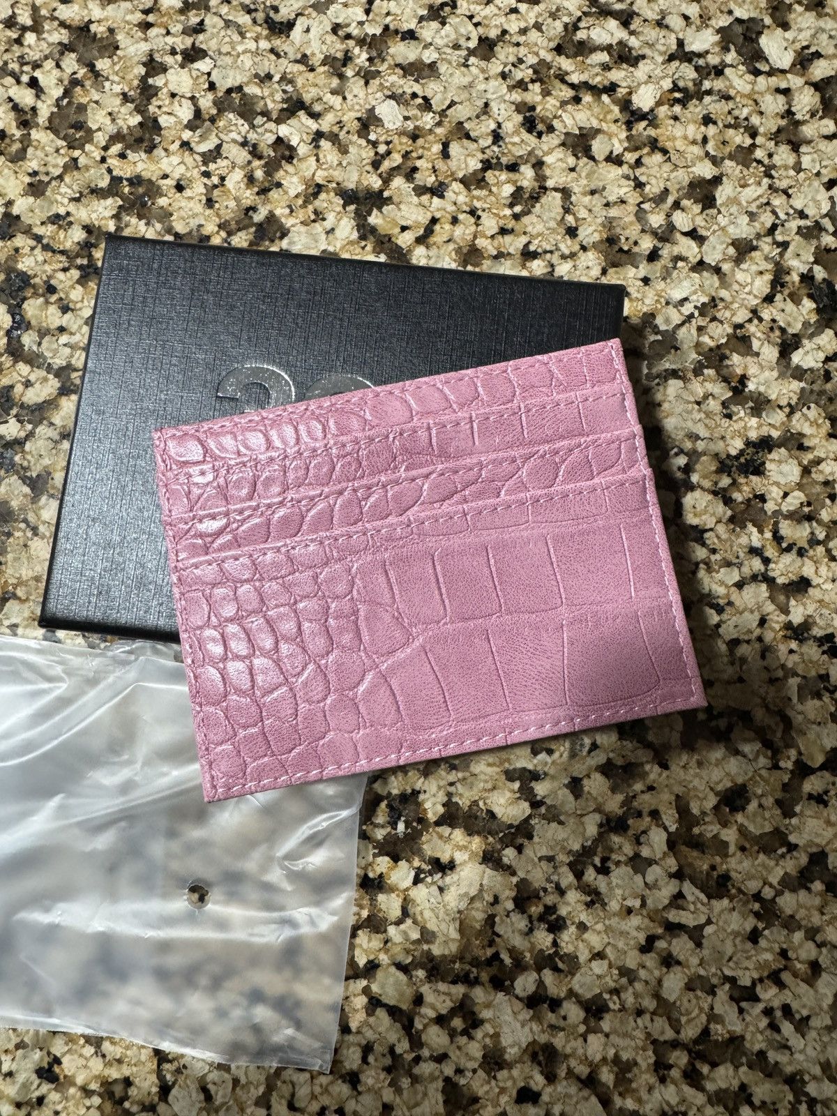 Half Evil RARE HALF EVIL PINK CROCODILE CARDHOLDER ❤️✅ SHIPS ASAP Size ONE SIZE - 3 Thumbnail