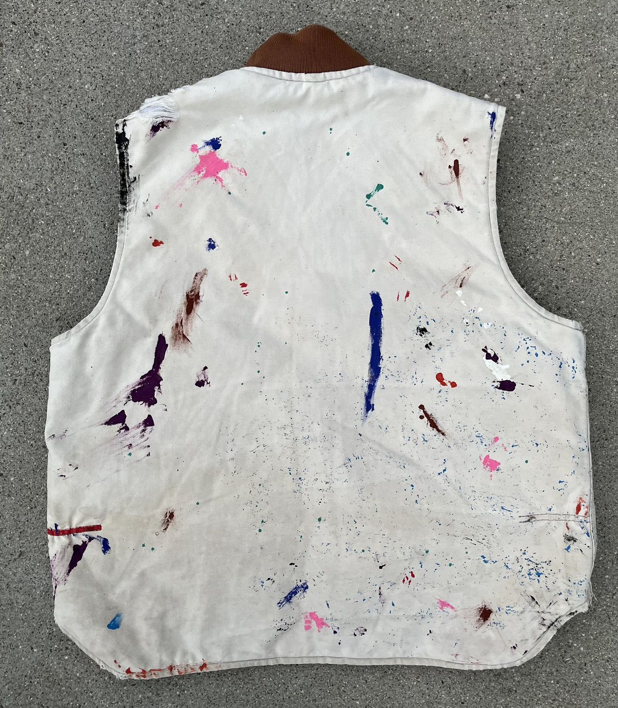 Carhartt × Vintage Vintage Carhartt Vest Thrashed Distressed Sun Fade Destroyed Size US L / EU 52-54 / 3 - 12 Thumbnail