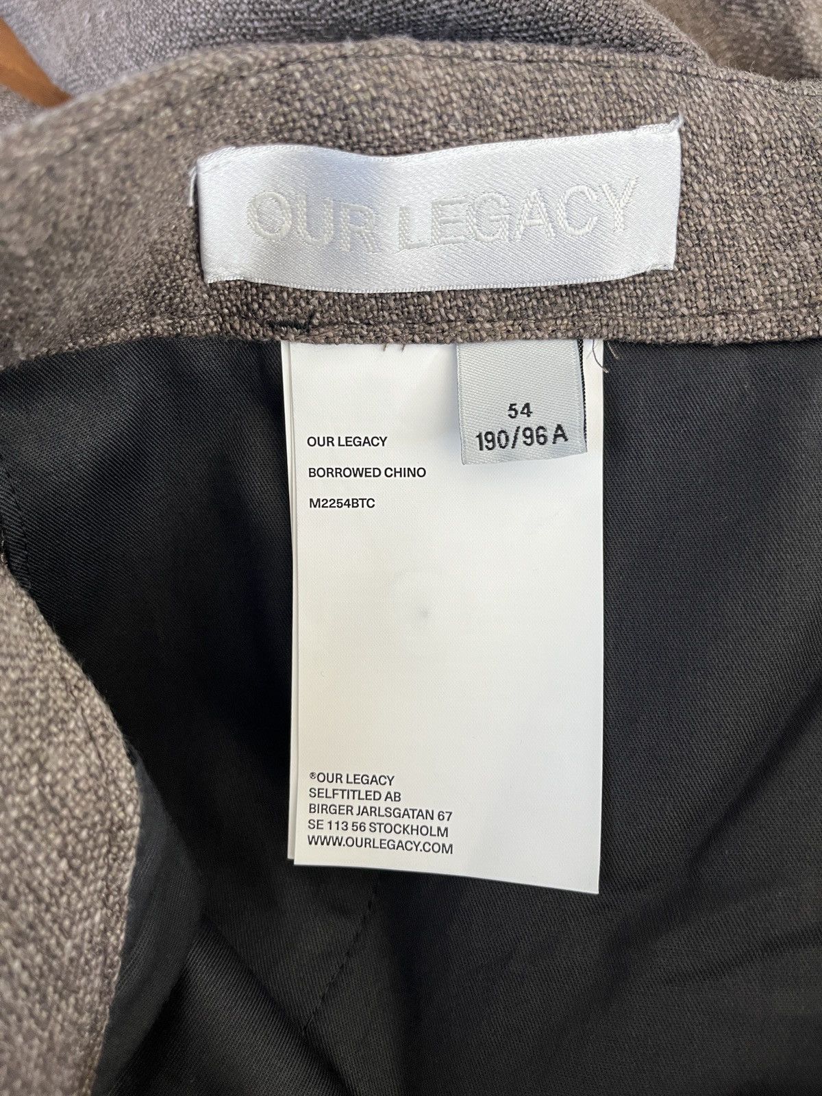 Our Legacy BORROWED CHINO - Tobacco Delave Linen Size US 40 / EU 56 - 5 Thumbnail