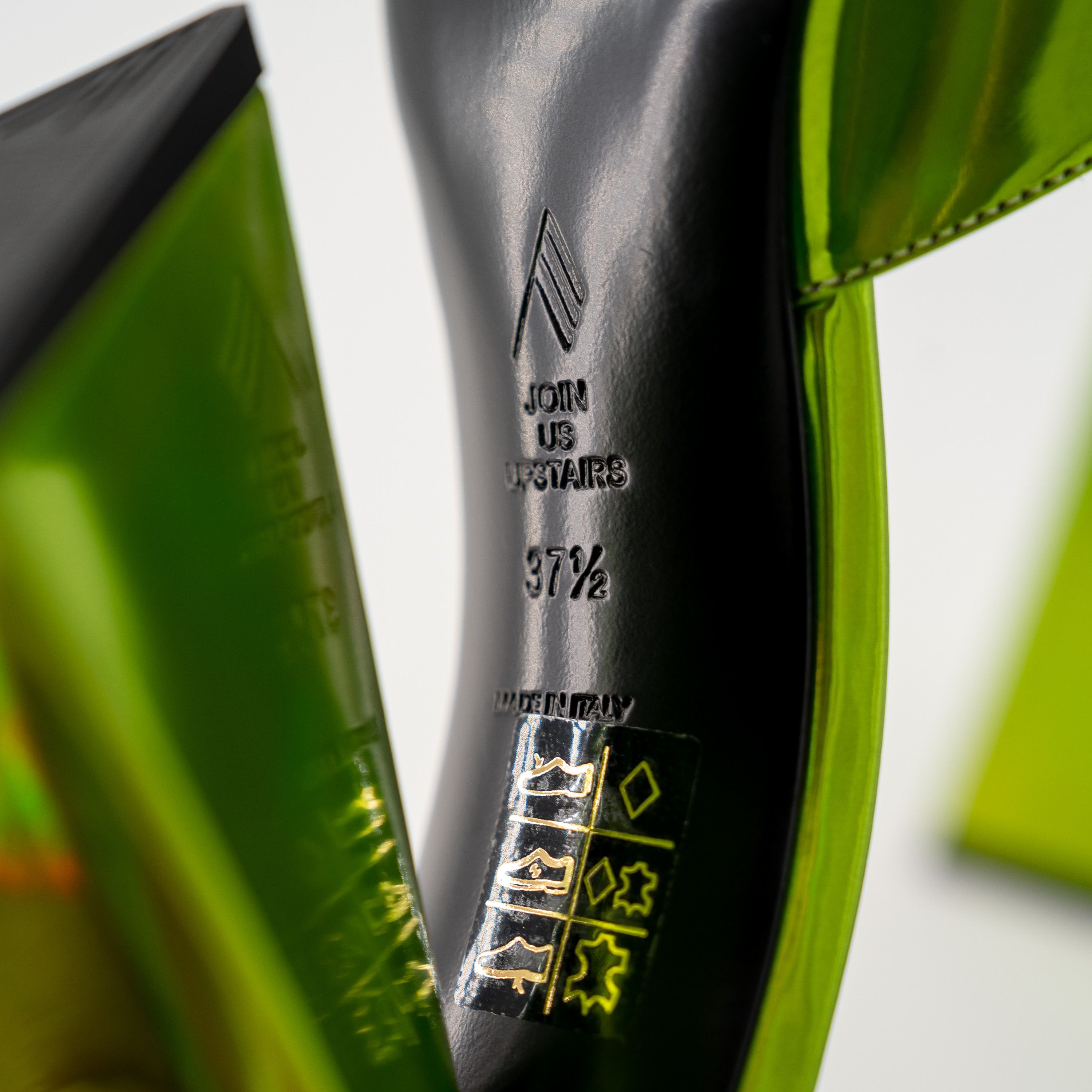 The Attico 37.5 The Attico Devon Mules Heels Lime Green Size US 7.5 / IT 37.5 - 10 Thumbnail