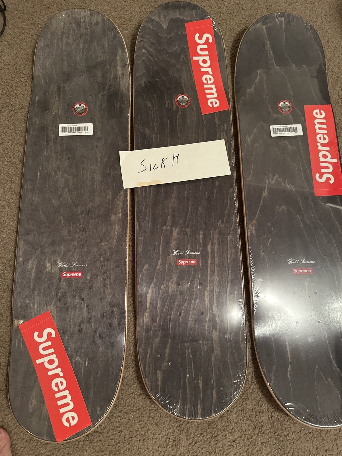 Supreme Supreme Chrome Logo Skateboards Set Size ONE SIZE - 2 Thumbnail