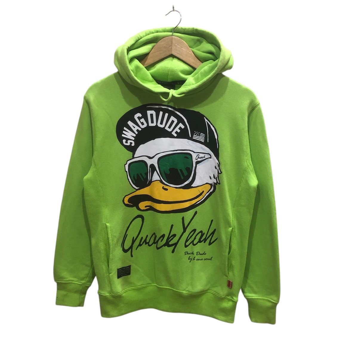 Duck Head × Japanese Brand Duck Swag Dude Quacky Yeah Big Logo Sweatshirt Hodie Size US M / EU 48-50 / 2 - 1 Thumbnail