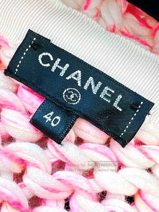 Chanel Chanel 20S Roof Series Pink Black Cardigan coat Size S / US 4 / IT 40 - 4 Thumbnail