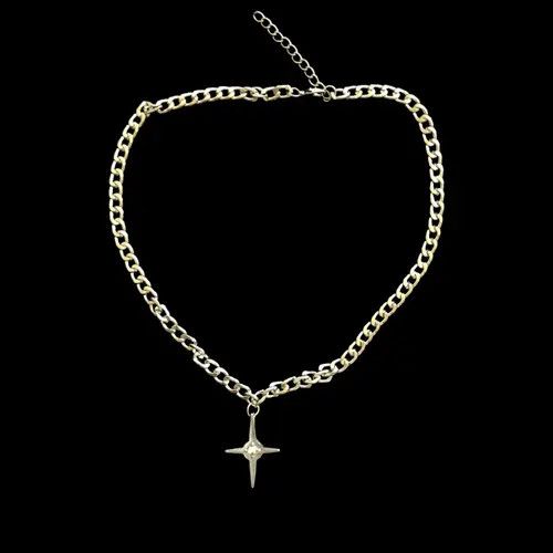 VIBE Chain Crystal Abstract Star Pop Fantasy Necklace Size ONE SIZE - 3 Thumbnail