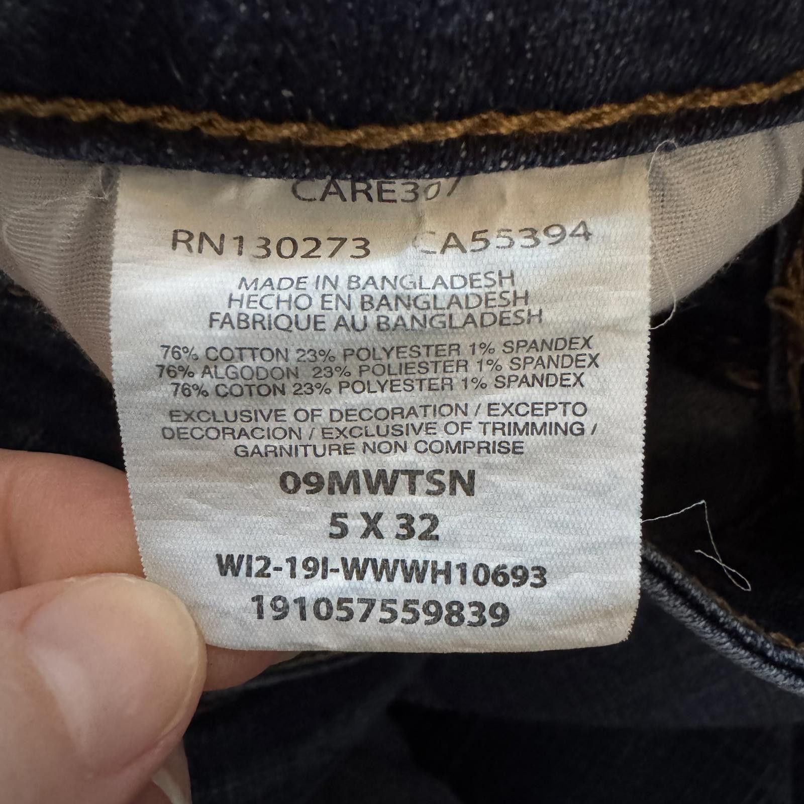 Wrangler Women's Wrangler Straight Leg Jeans 27x29 Dark Blue Denim Size 27" / US 4 / IT 40 - 3 Thumbnail