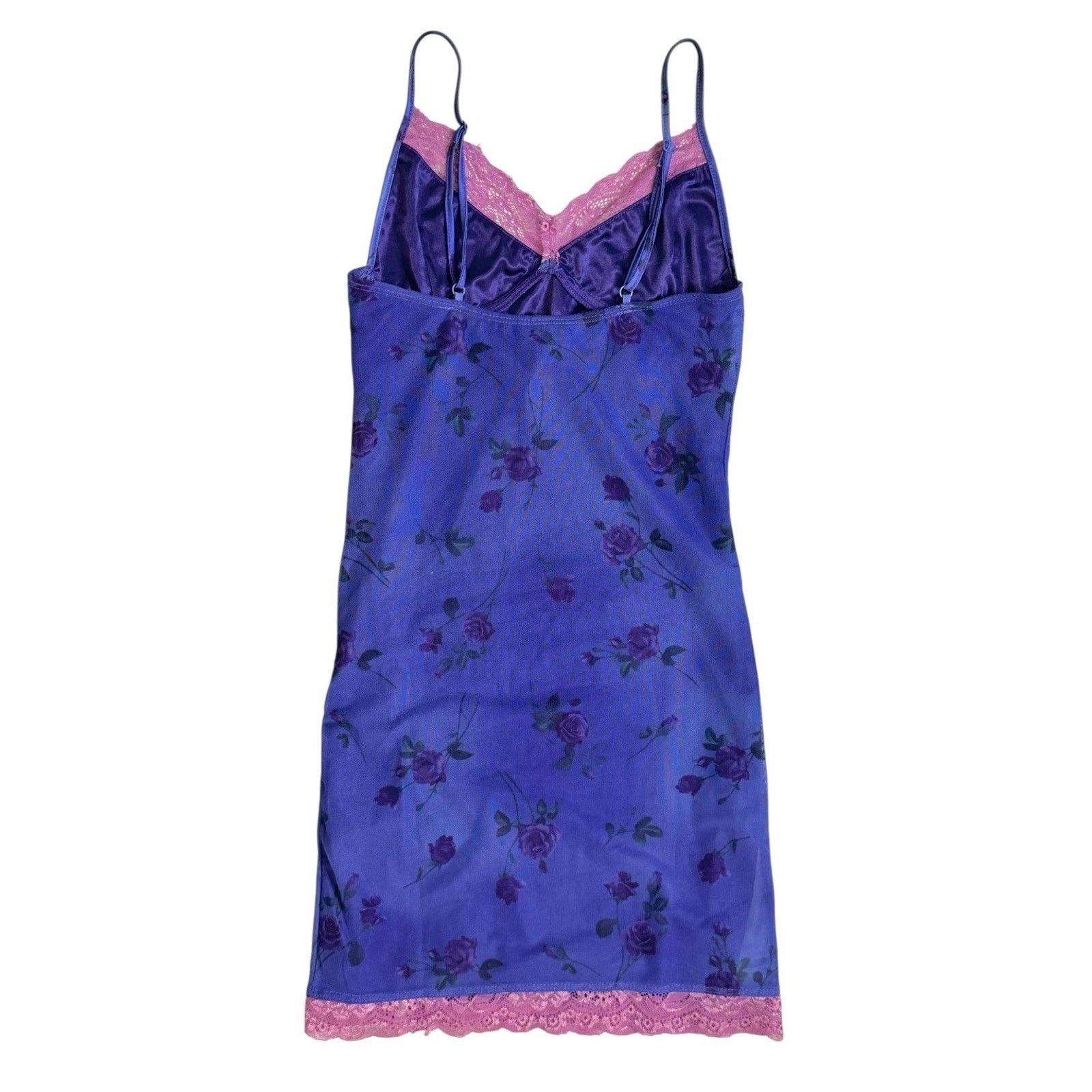 Dolls Kill DOLLS KILL MOTEL Lilac Rose Coty Mini Dress Lace Club Party Size XS / US 0-2 / IT 36-38 - 9 Thumbnail