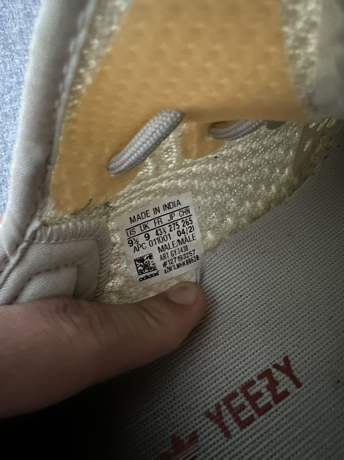 Adidas Yeezy Boost 350 V2 ‘Light’ Size US 9.5 / EU 42-43 - 7 Thumbnail