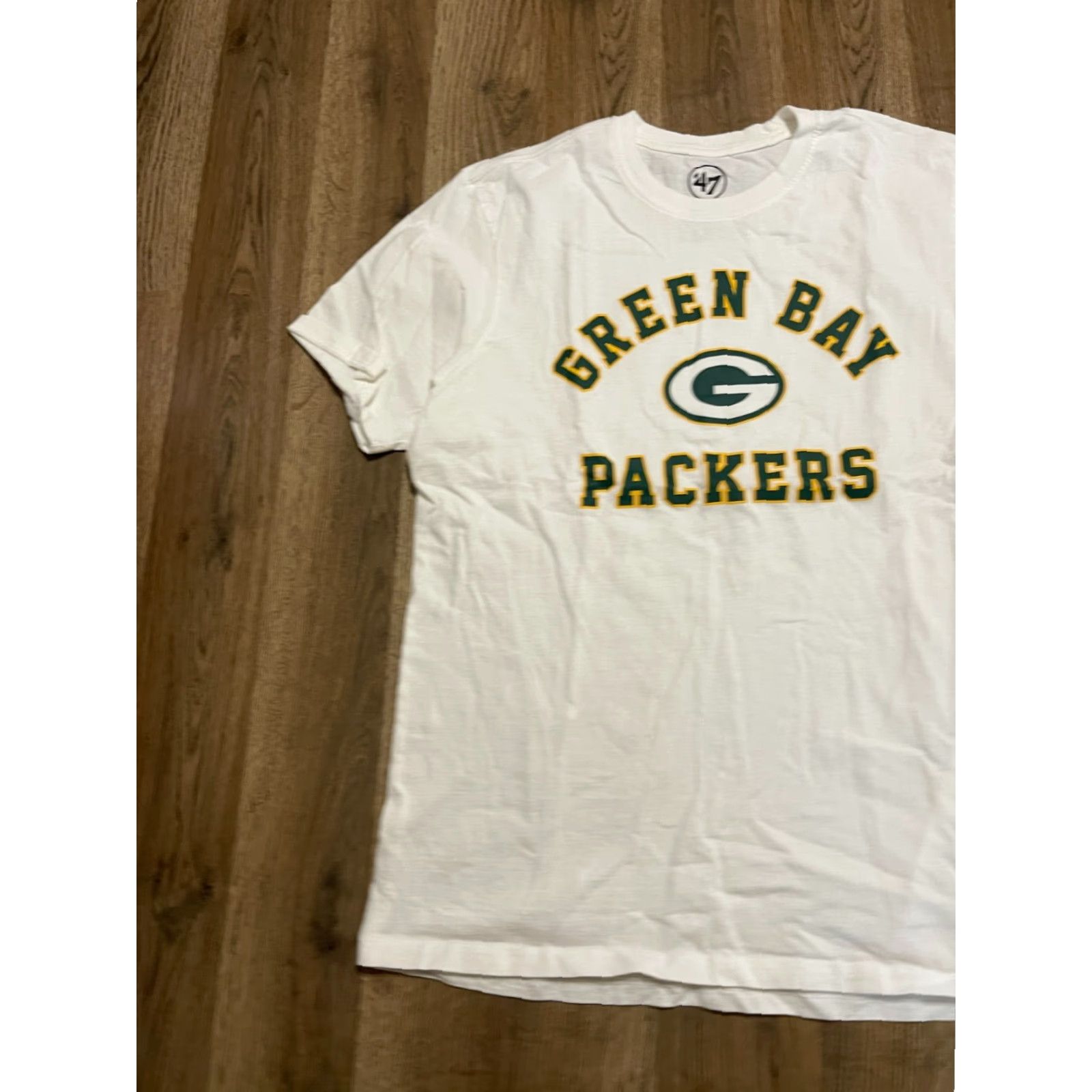 47 47 Shirt Men’s Medium White Green Bay Packers Wisconsin T‑Shirt Short Sleeve Regular Size M Logo Sports Fan Clothing Womens? Size US M / EU 48-50 / 2 - 3 Thumbnail