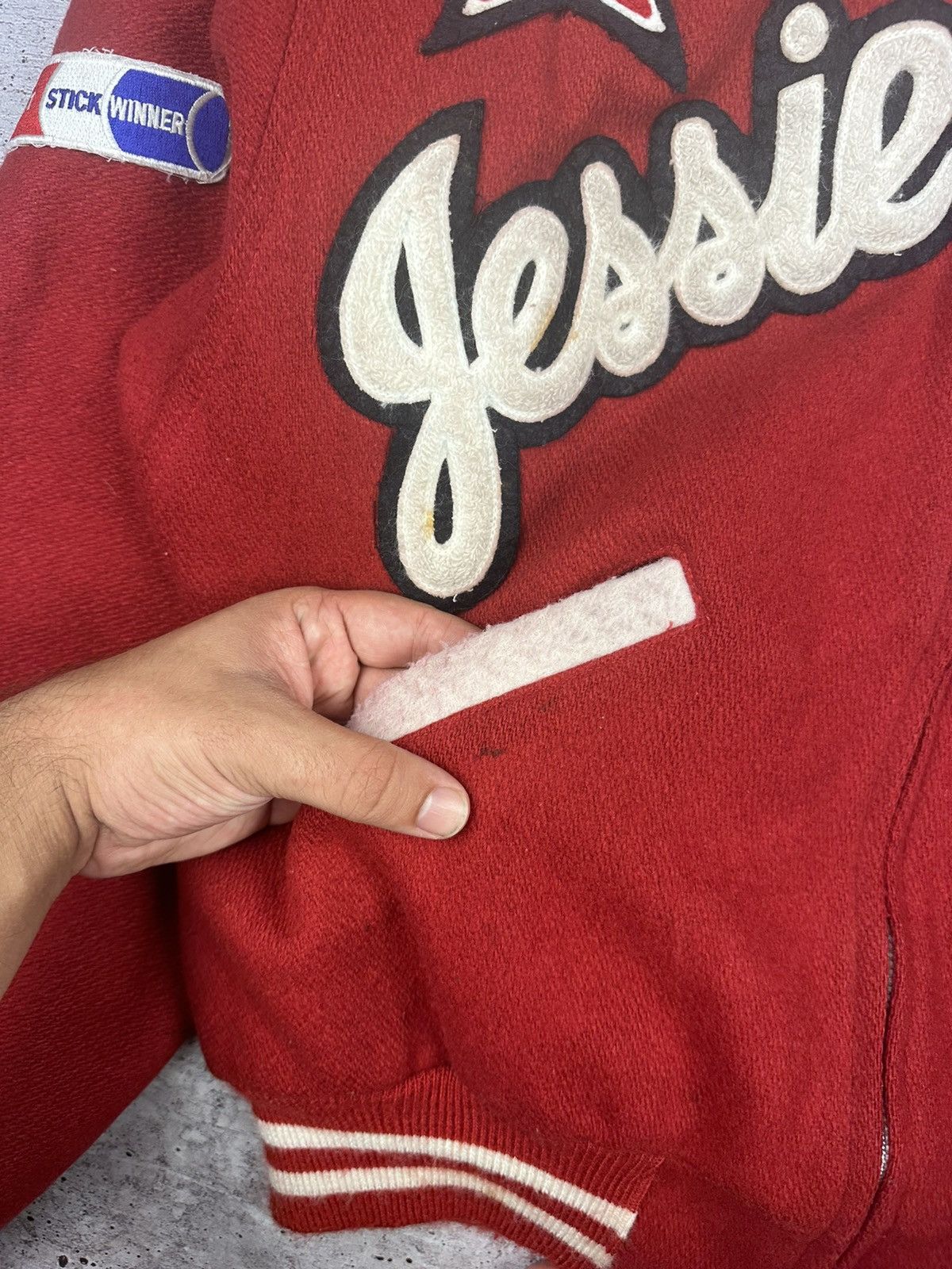Vintage 80s Butwin Vintage Jessie Varsity Wool Jacket Size US L / EU 52-54 / 3 - 9 Thumbnail