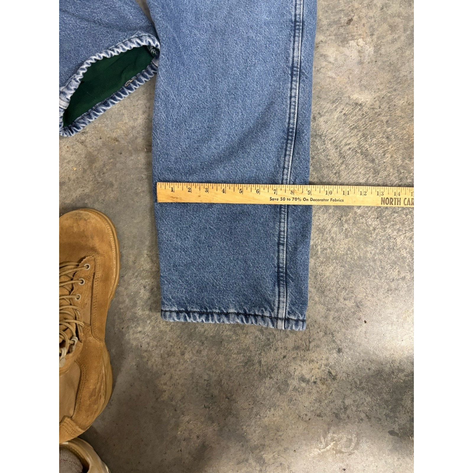 Wrangler Vintage 90s wrangler fleece lined jeans Size US 42 / EU 58 - 7 Thumbnail