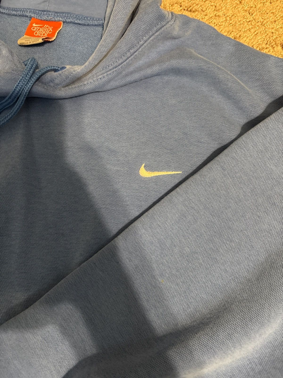 Nike Vintage baby blue nike hoodie Size US XL / EU 56 / 4 - 4 Thumbnail
