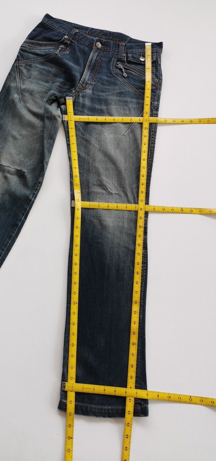 Japanese Brand Male & Co Japan Zipper Punk Distressed Denim Jeans Size US 32 / EU 48 - 11 Thumbnail