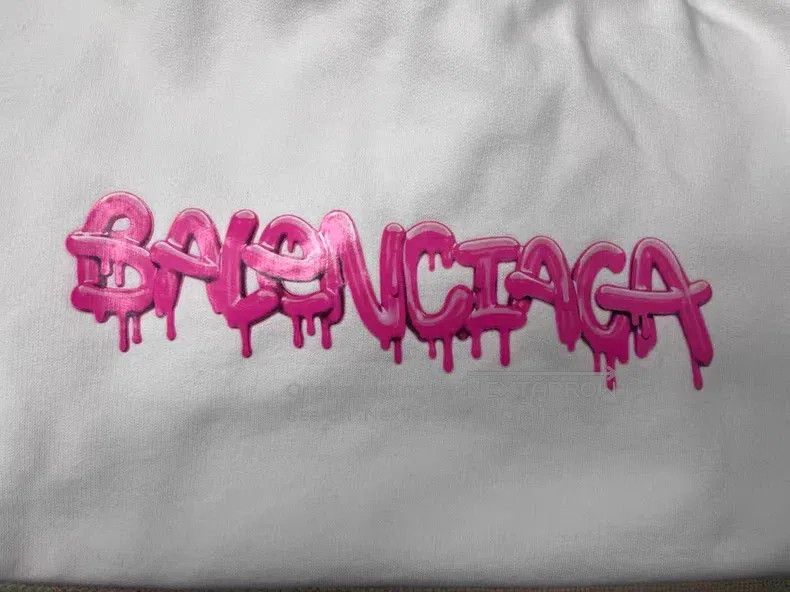 Balenciaga Balenciaga Letter Printed Fleece Loose Fit Pullover Hooded Size L / US 10 / IT 46 - 3 Thumbnail