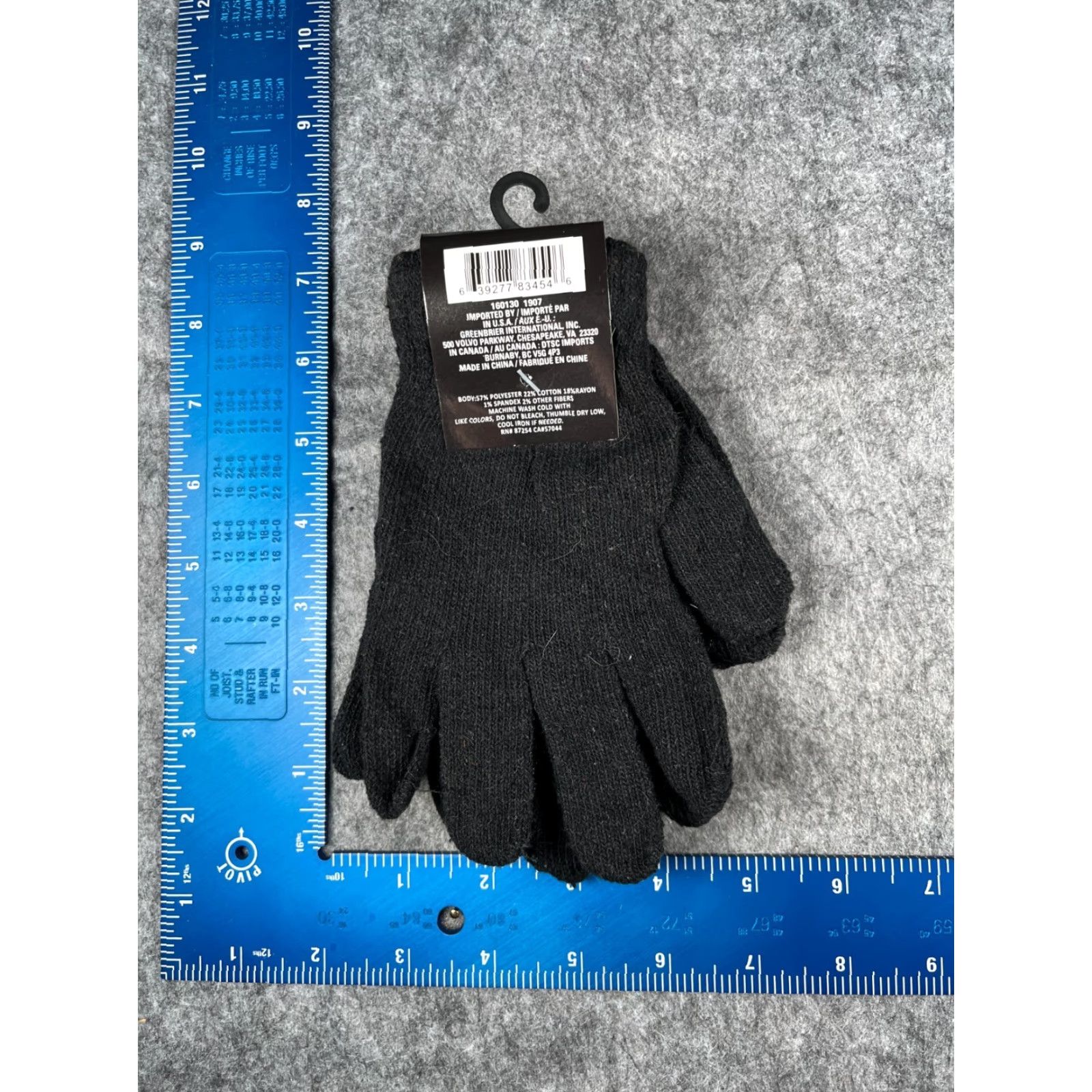 Vintage Magic Gloves One Size Black Polyester Blend Winter Ski NEW Adult Unbranded Wrist Glove Warm 2 Pack Size ONE SIZE - 4 Thumbnail