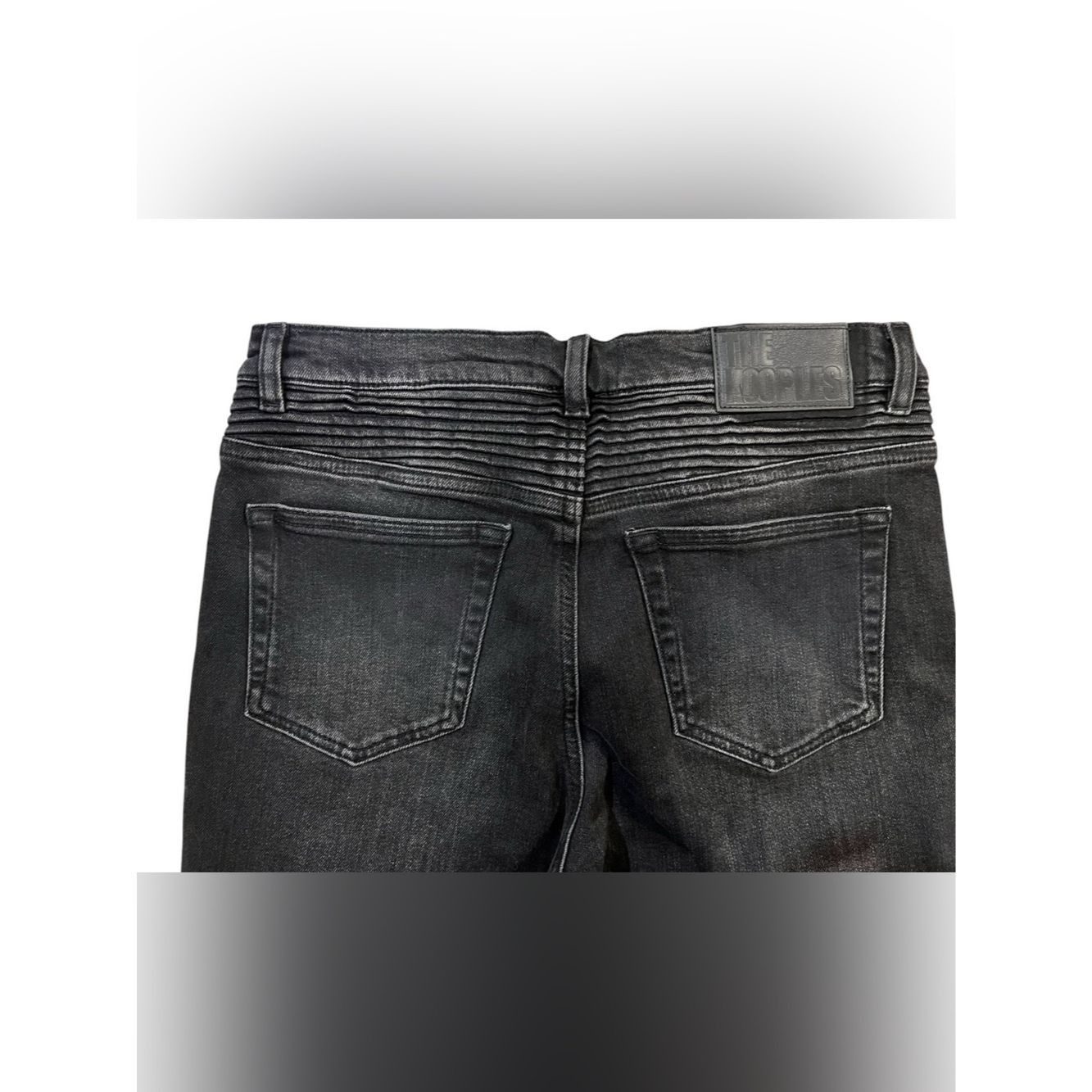 The Kooples The Kooples Women’s Moto Skinny Jeans Black Low Rise Ribbed Size 30" / US 8 / IT 44 - 7 Thumbnail