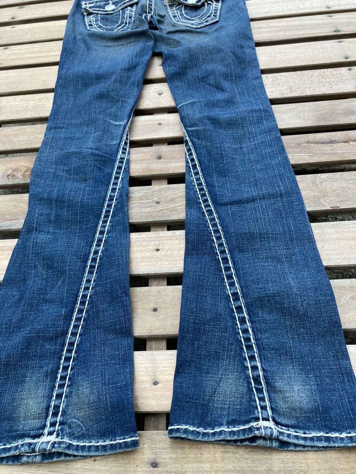 True Religion Y2K True Religion Flare Blue Jeans Size 28" / US 6 / IT 42 - 16 Thumbnail