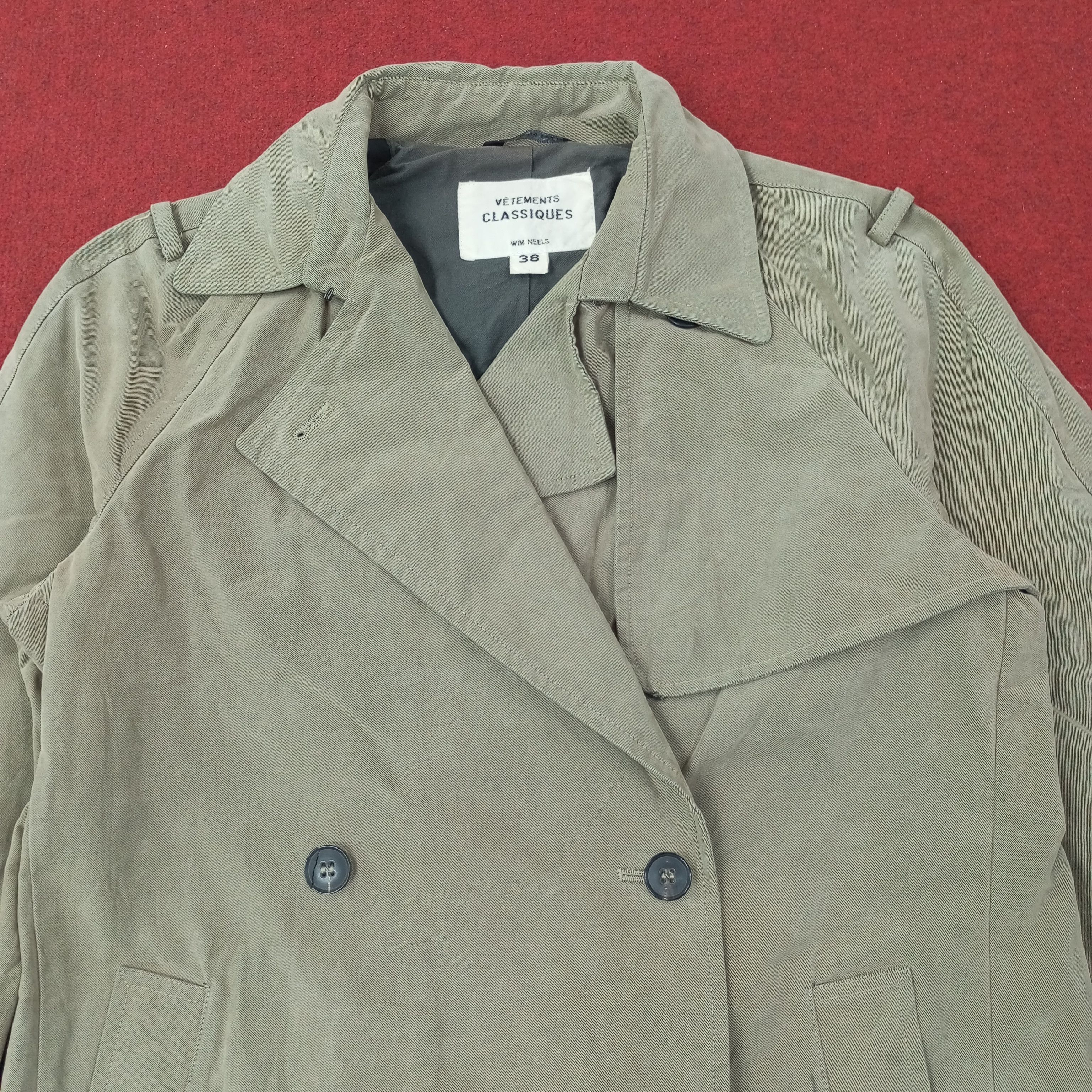 Vintage Vetements Classiques Fashion Brand Trench Jacket c242n24 Size US M / EU 48-50 / 2 - 2 Thumbnail
