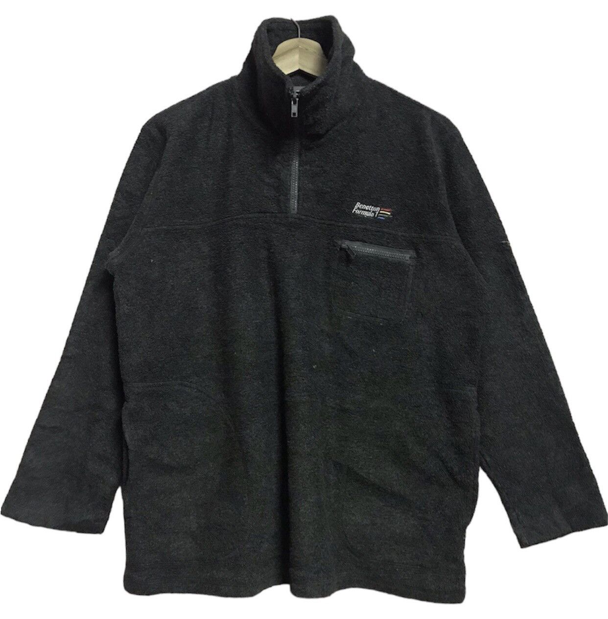 Formula 1 Benetton Fleece Sweatshirt Small Logo Pullover Size US M / EU 48-50 / 2 - 1 Thumbnail
