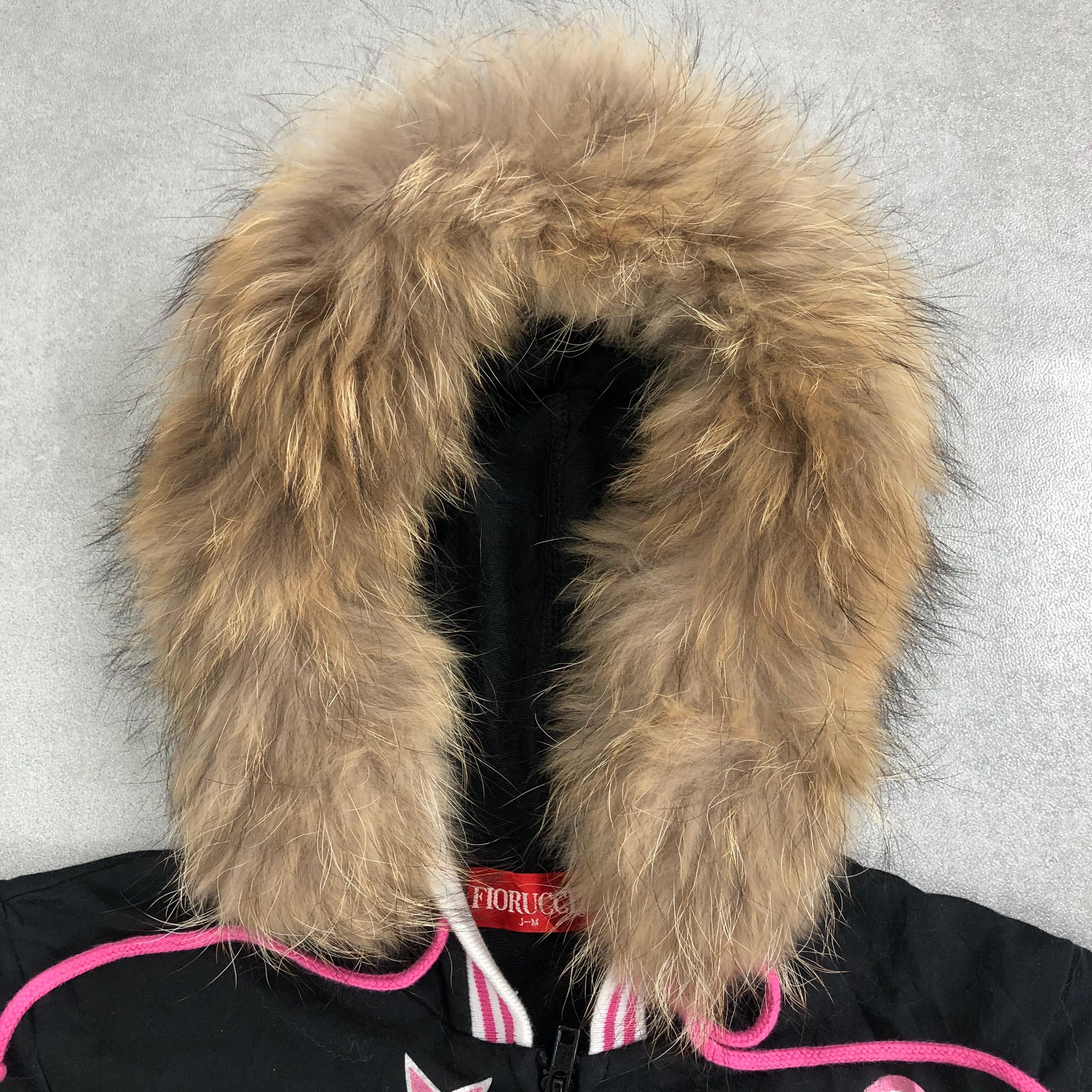 Japanese Brand 2000s Fiorucci Lgb Gothic Poem Fur Short Sleeve Zip Hoodie Size US S / EU 44-46 / 1 - 3 Thumbnail