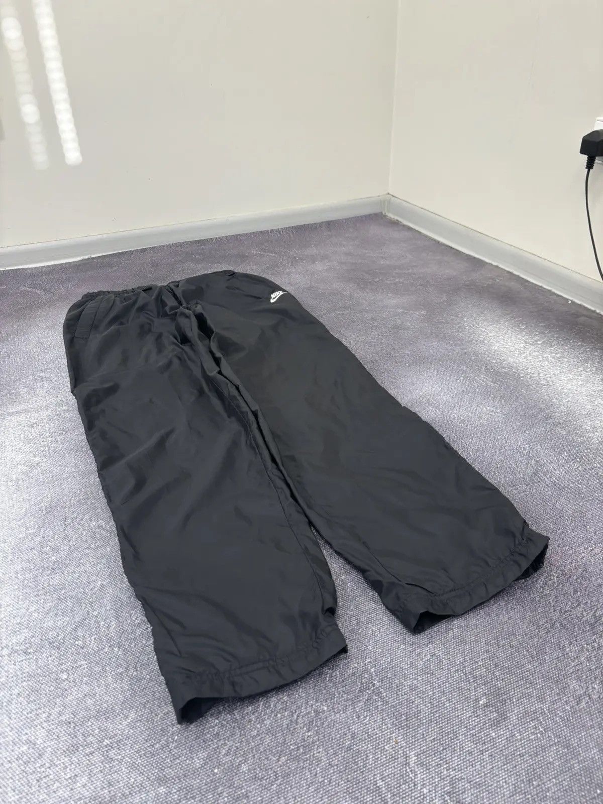 Nike × Vintage Vintage 90s Nike Y2K Drill Side Zip Retro Nylon Track Pants Size US 34 / EU 50 - 2 Thumbnail
