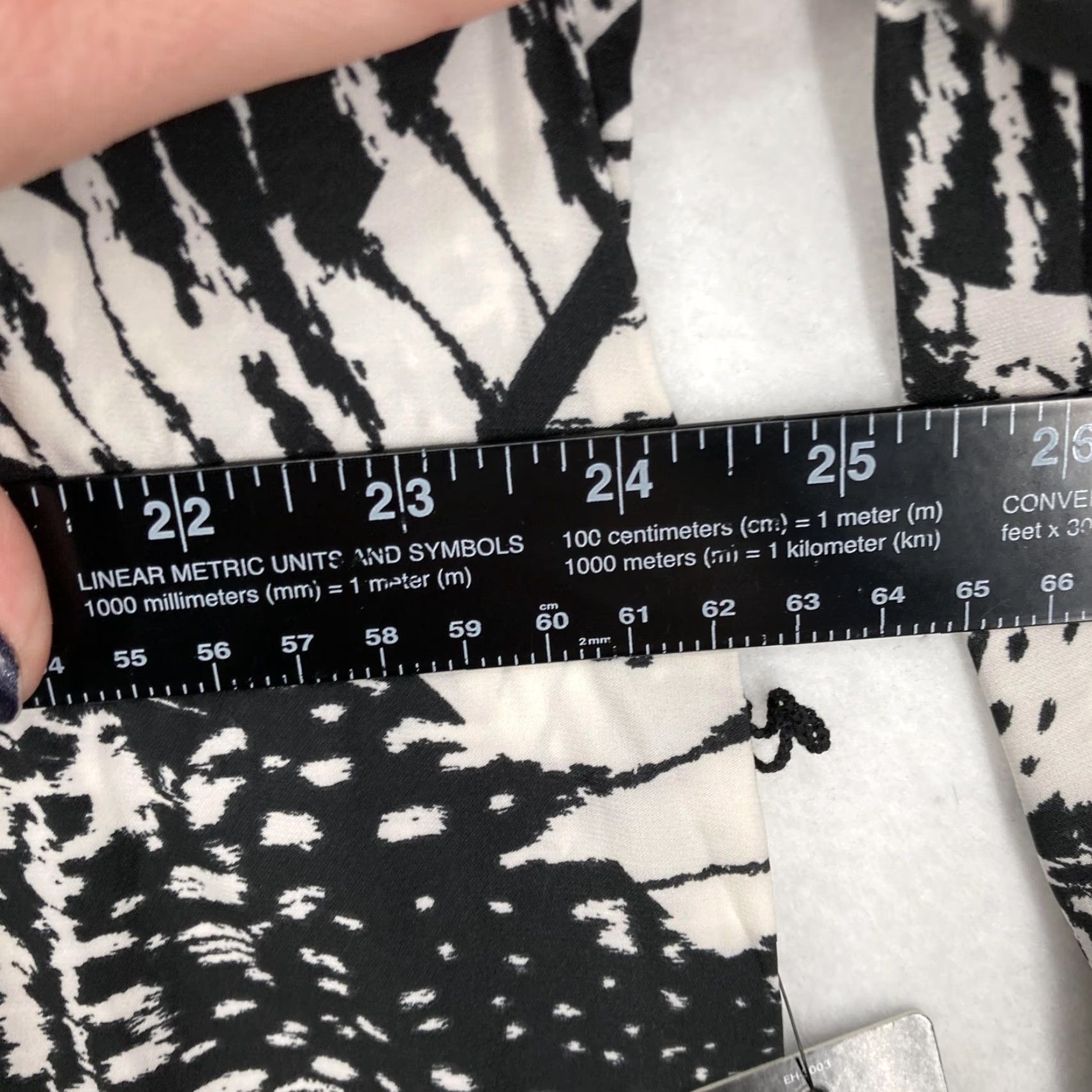 Express Express Portofino Shirt Dress Womens M Black White Abstract Print Button Up Shirt Dress Size M / US 6-8 / IT 42-44 - 7 Thumbnail