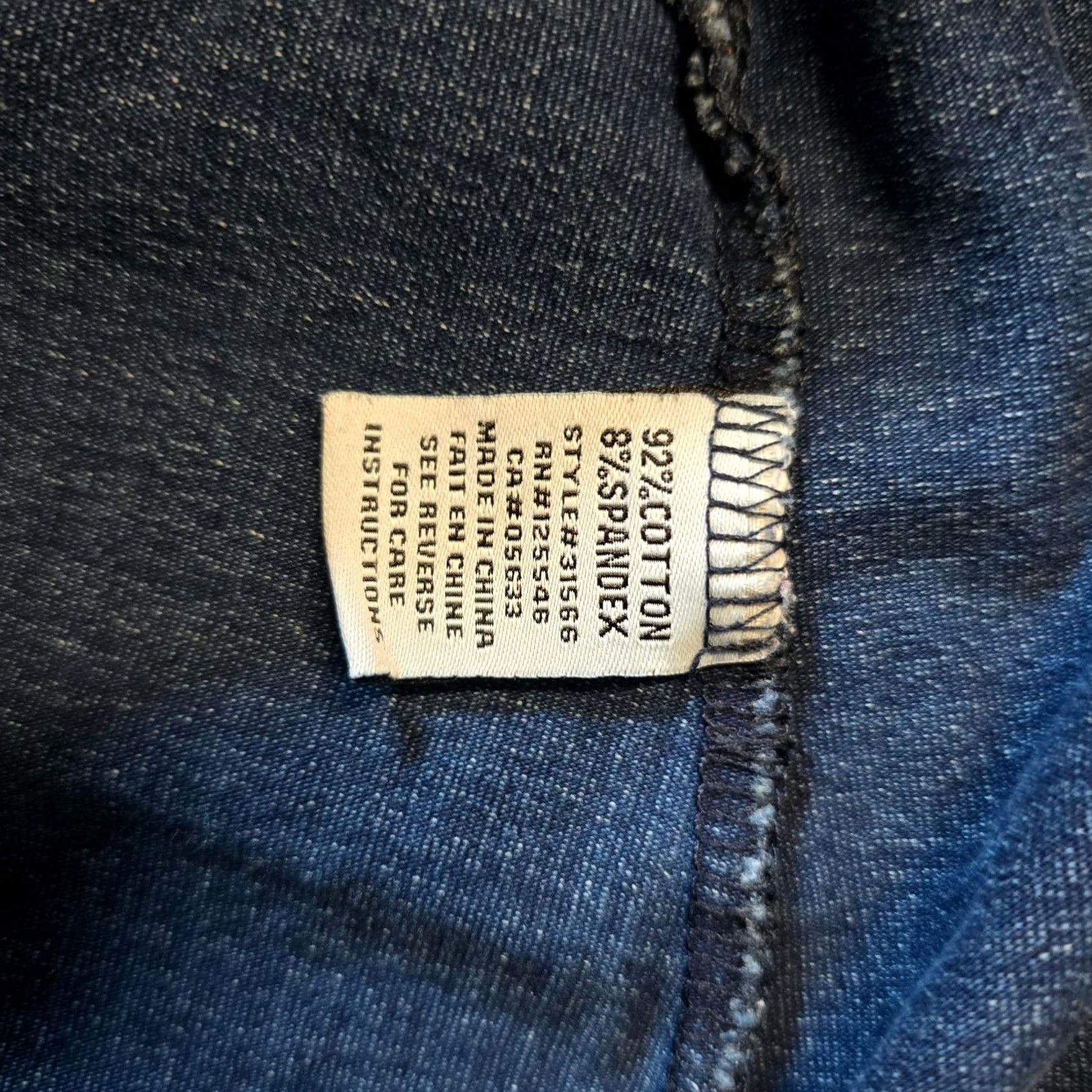 Habitat Habitat Pants Womens XS Blue Tapered Mid Rise Stretch Denim Casual Regular Size 26" / US 2 / IT 38 - 7 Thumbnail