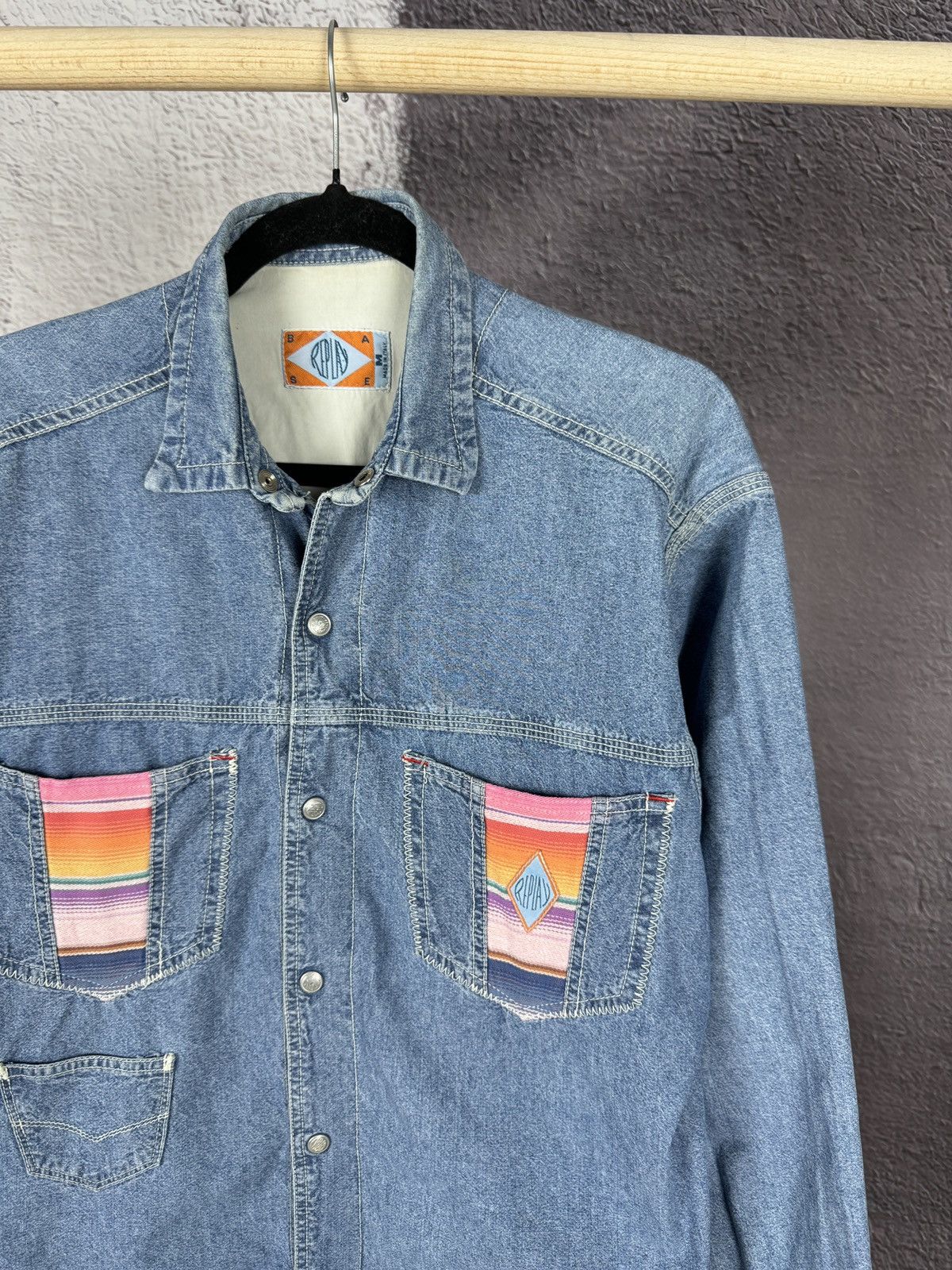 Replay × Vintage Replay cowboy western vintage made in Italy denim shirt Size US M / EU 48-50 / 2 - 4 Thumbnail
