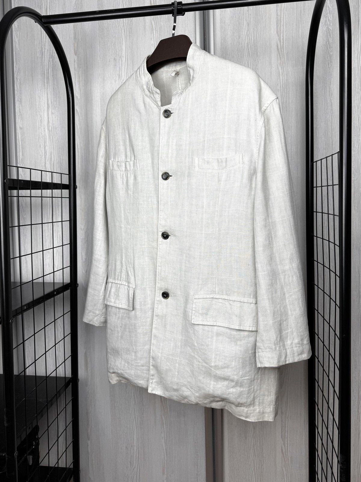 120% Lino 120% Lino White pure linen Blazer 4 pockets jacket size XXL Size US XXL / EU 58 / 5 - 5 Thumbnail