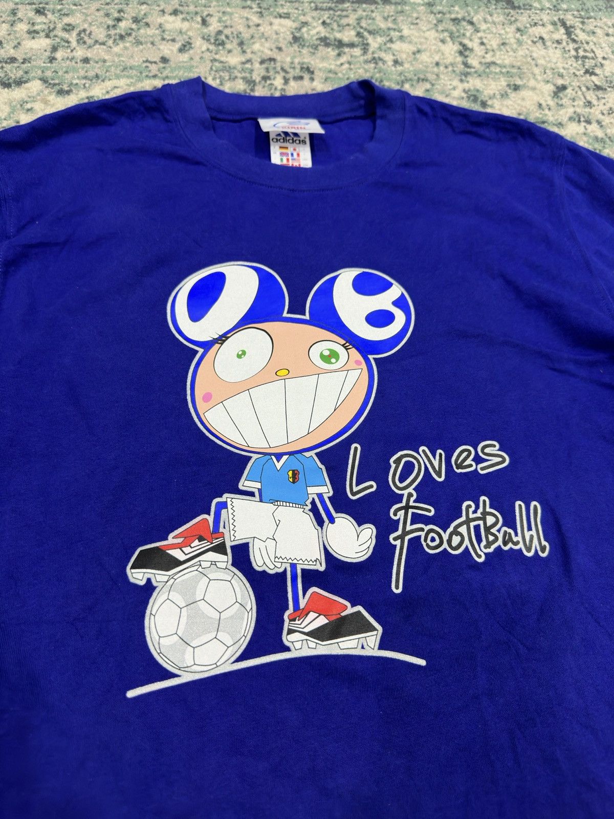 Takashi Murakami Vintage Takashi Murakami Design X Adidas Kirin JFA Tee Size US L / EU 52-54 / 3 - 4 Thumbnail